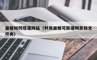 范县面板如何搭建网站（利用面板可新建网页和文件夹）